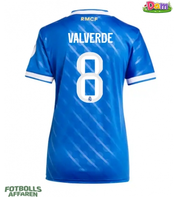 Real Madrid Federico Valverde #8 Tredje Tröja Kvinnor 2025-26 Kortärmad